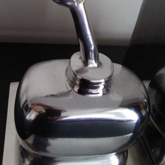 Pewter Feather Pen & Ink Bottle Bookends - Picture 4 of 9